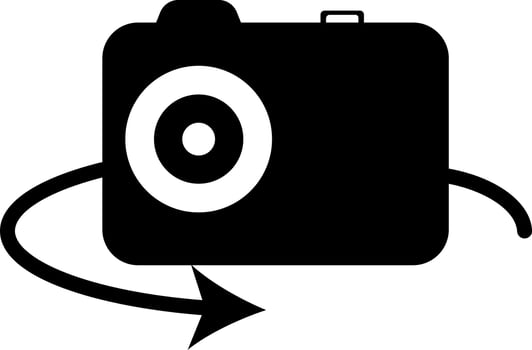 Camera rotate icon or symbol. vector
