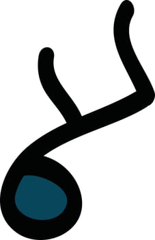Music note icon or symbol. vector