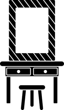 Makeup mirro icon for cinema concept. vector