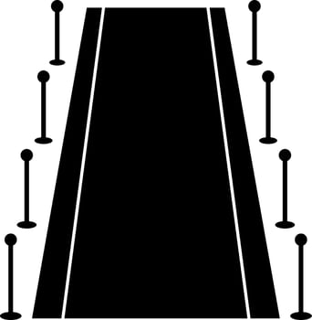 Barrier icon for entery in cinema hall. vector