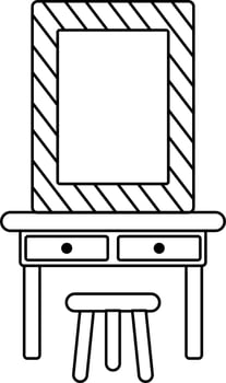 Makeup mirro icon for cinema concept. vector