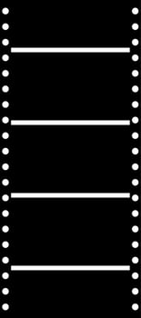 Film strip icon in color for cinema in black. vector