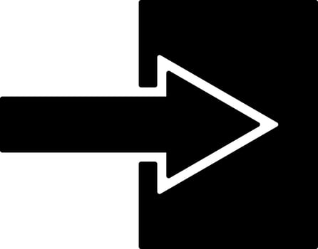 Black and White style of file download icon for cinema concept. vector