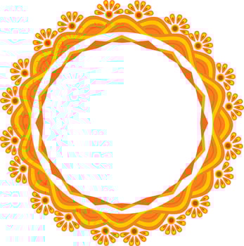 Illustration of beautiful floral frame. vector