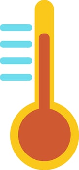 Yellow and brown chemical experiment tube. vector
