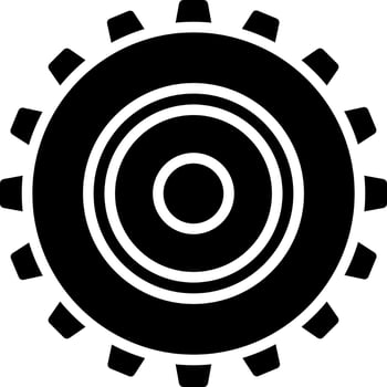 Cogwheel or setting icon or symbol. vector