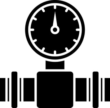 Pressure gauge sign or symbol. vector