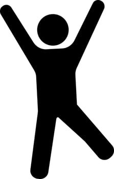 Vector illustration of dancing man.