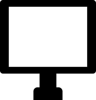 Desktop icon in Black and White color. vector
