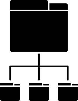 File or data transfer icon in flat style. vector