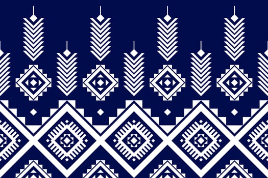 Ethnic Aztec pattern art. Geometric seamless pattern in tribal, folk embroidery, and Mexican style. vector