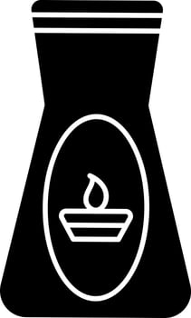 Isolated incense icon in flat style. vector