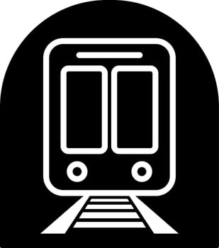 Underground subway icon in flat style. vector