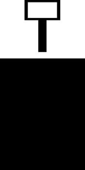 Vector illustration of luggage bag in Black and White color.