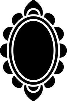 Illustration of mirror icon or symbol. vector