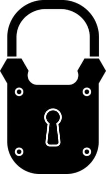 Flat style security lock icon. vector