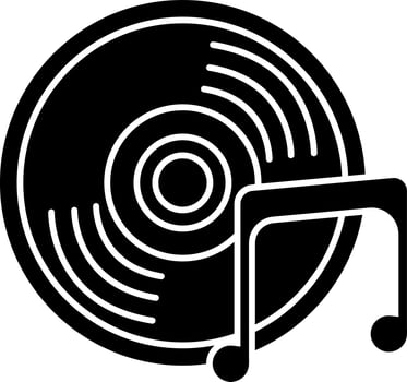 Vector illustration of cd icon in flat style.