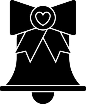 Jingle bell icon or symbol. vector