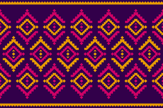 Beautiful ethnic pattern art. Geometric ethnic seamless pattern in tribal, folk embroidery, and Mexican style. vector