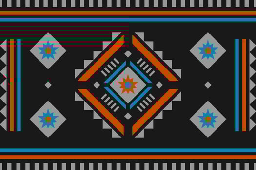 Carpet tribal pattern art. Geometric ethnic seamless pattern traditional. American, Mexican style. vector