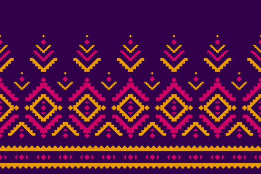 Abstract ethnic Aztec style. Ethnic geometric seamless pattern in tribal. Border ornament print. vector