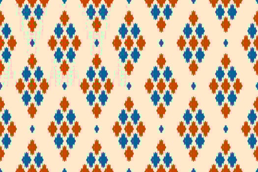 Motif ikat pattern art. Ethnic seamless pattern traditional. Indian style. vector