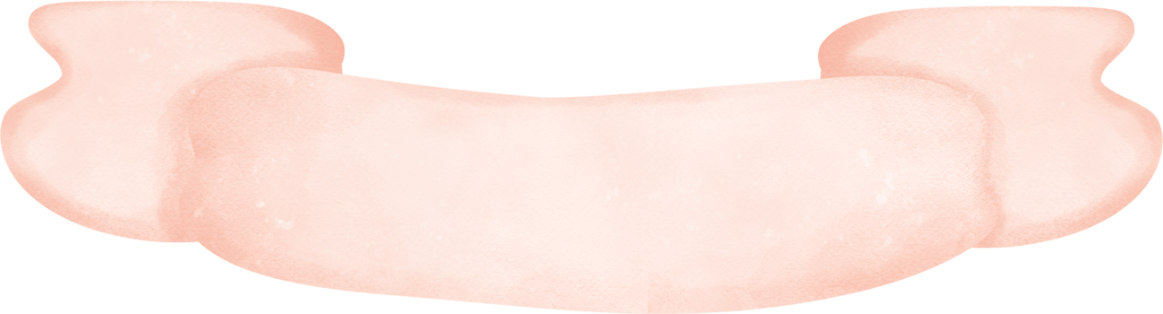Cute beige banner watercolor ribbon painting png