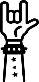 solid icon for rock vector