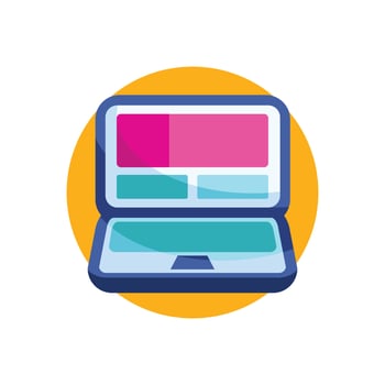 Illustration vector graphic of the Laptop