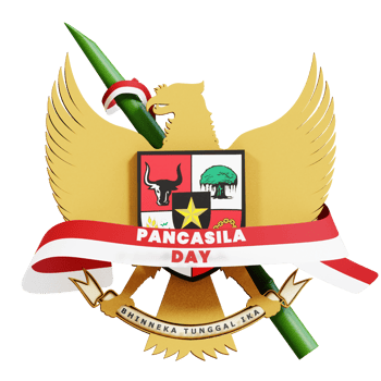 Pancasila Day 3D Icon png