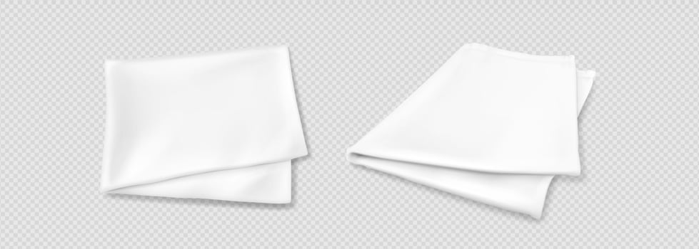 Fabric kitchen towels, tablecloth or napkins vector