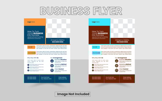 Modern Professional Flyer Template, Simple Flyer, Flyer Design Template, Corporate Flyer Design, Colorful Flyer Template, Creative Flyer Design, Editable Flyer, Abstract Flyer, Minimal Flyer Design vector