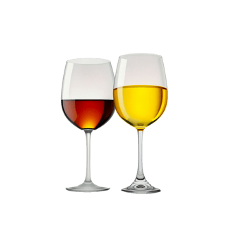 wine glasses png AI generative