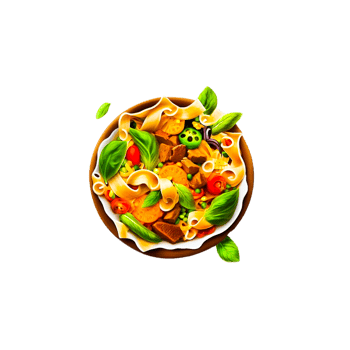 chicken pasta png ai generative