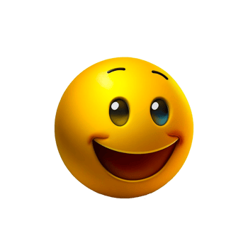 Emoji smiling 3d illustration png