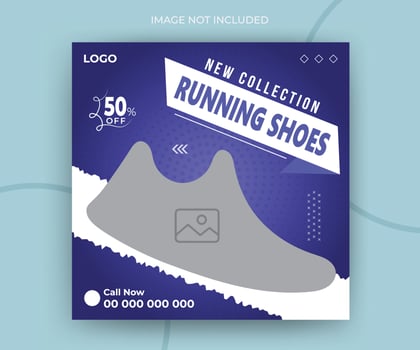 Exclusive shoes collection for timeline social media post web banner ads promotion template vector