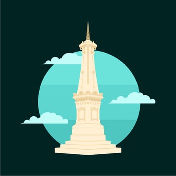 free vector building the city of yogyakarta