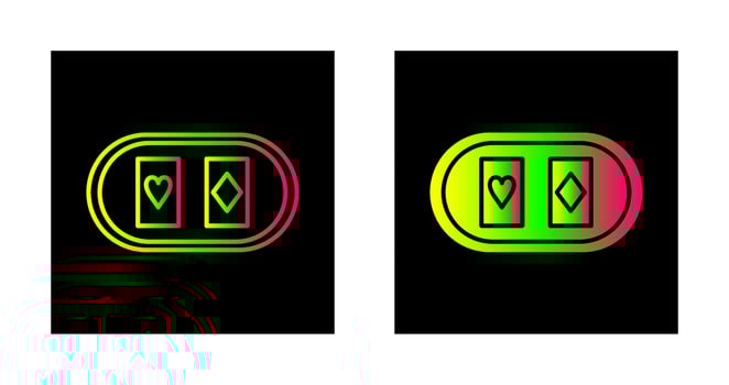 Cards Table Vector Icon