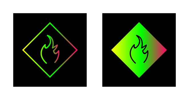Danger of Flame Vector Icon
