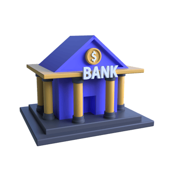 Bank Architecture 3D Icon ui png transparent background