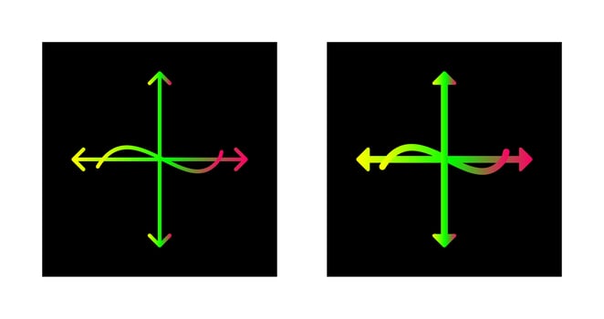Unique Graph Vector Icon