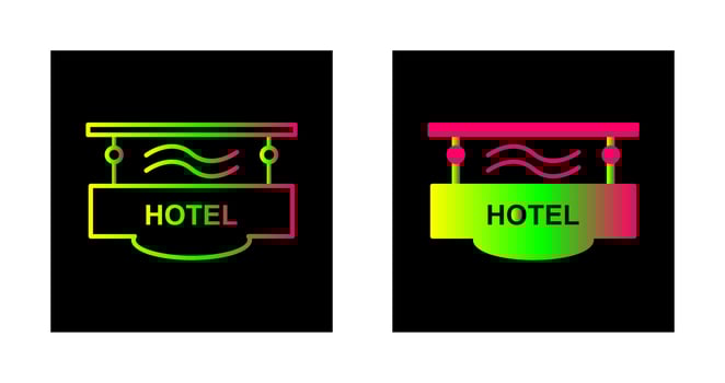 Hotel Sign Vector Icon