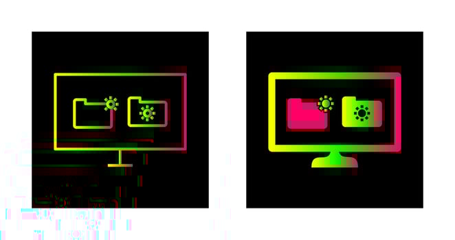 Unique Corrupted Data Vector Icon