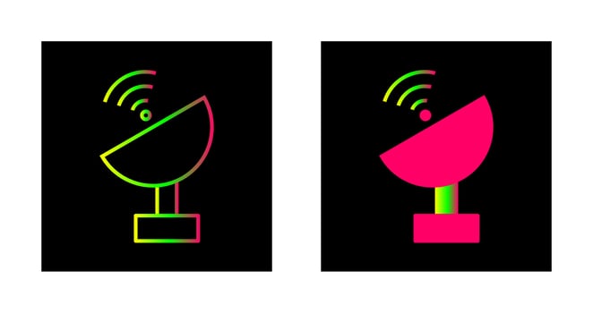 Unique Satellite Vector Icon