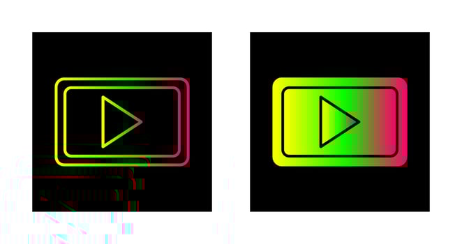 Unique Video Communication Vector Icon