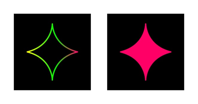 Unique Diamond Vector Icon