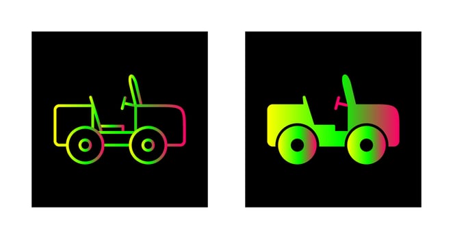 Safari Jeep Vector Icon