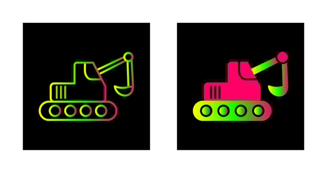 Escavator Vector Icon