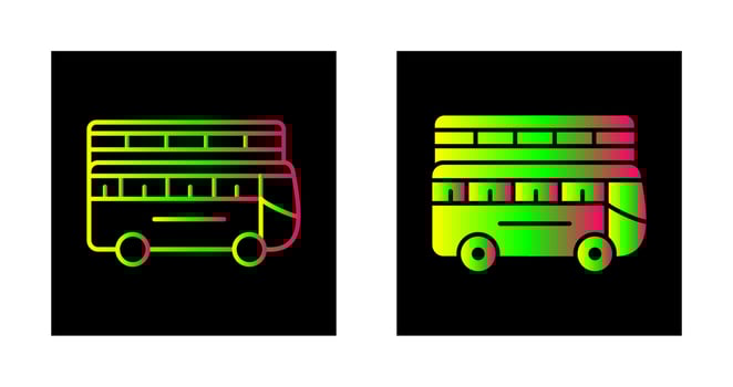Double Bus Vector Icon