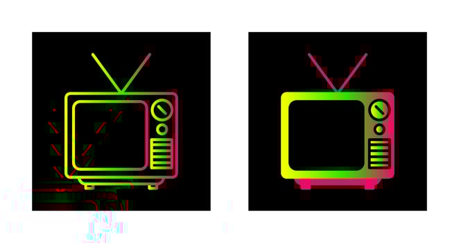 Television Broadcast Vector Icon